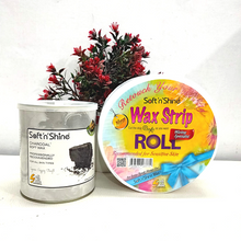 Load image into Gallery viewer, Soft Wax Tin Pack 800 gm with 50 Meter Dotted Paper Roll
