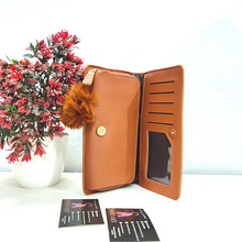 Load image into Gallery viewer, Diamontes Multi Pocket Leather Wallet
