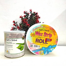 Load image into Gallery viewer, Soft Wax Tin Pack 800 gm with 50 Meter Dotted Paper Roll
