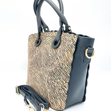 Load image into Gallery viewer, Zibra print crossbody handbag
