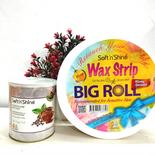 Load image into Gallery viewer, Soft Wax Tin Pack 800 gm with 100 Meter Dotted Paper Roll
